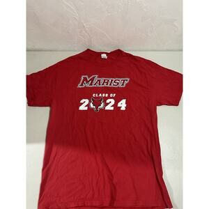 Marist College Class of 2024 Men's Red Large T-Shirt